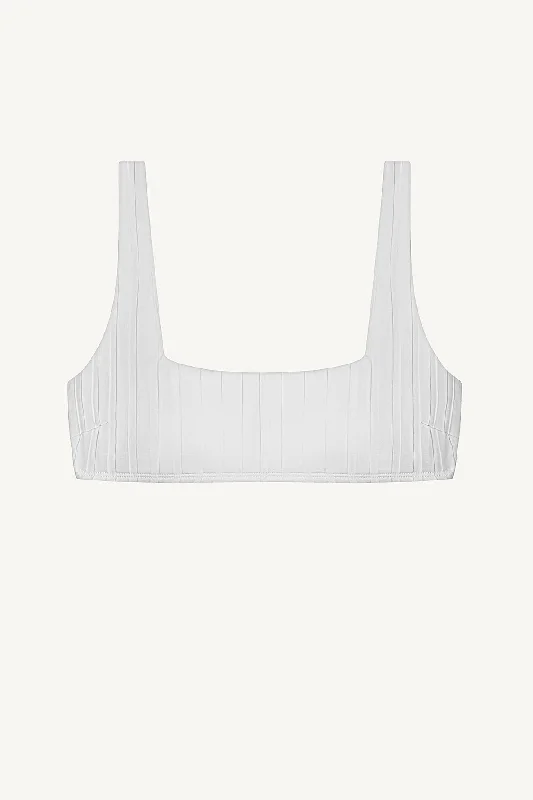 Mika Bralette - White SuperRib