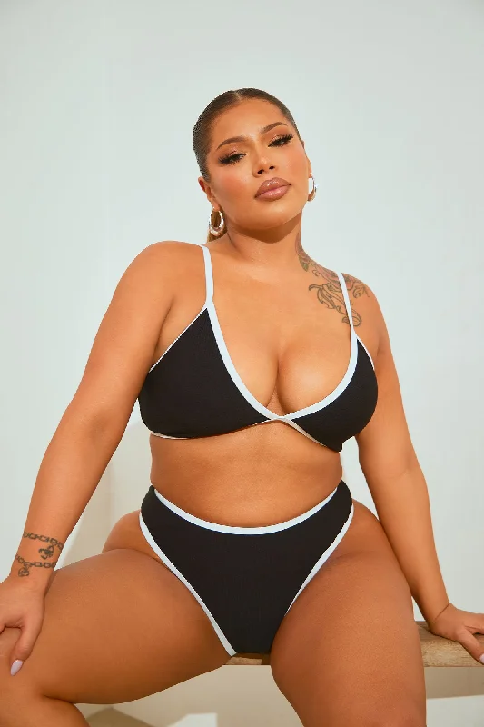 Whitley 2 Piece Bikini - Black/White