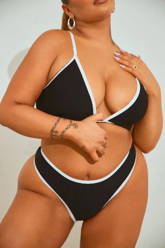 Whitley 2 Piece Bikini - Black/White