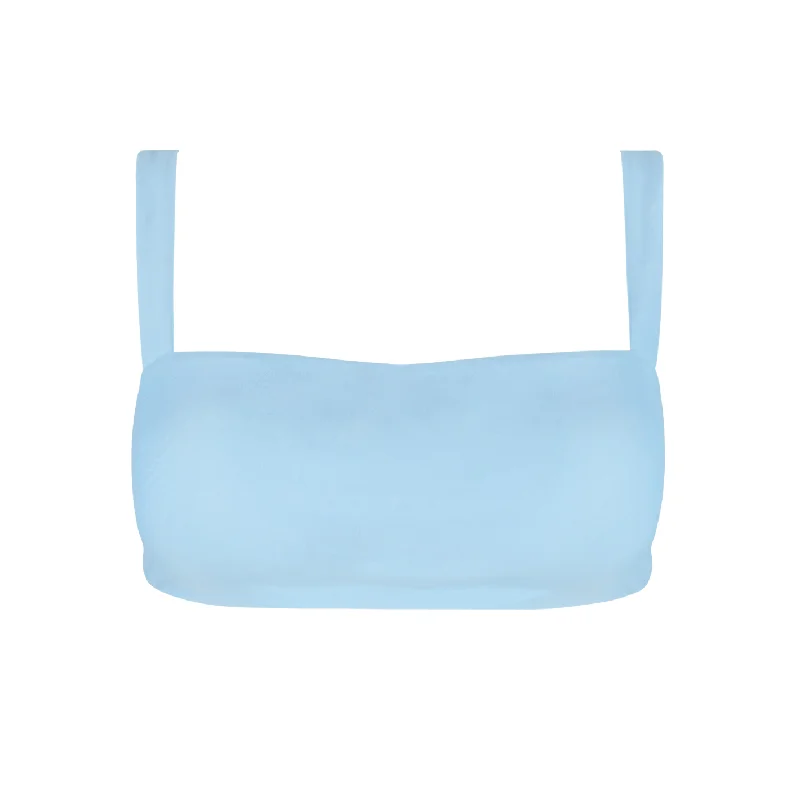 women's peri blue bandeau bikini top