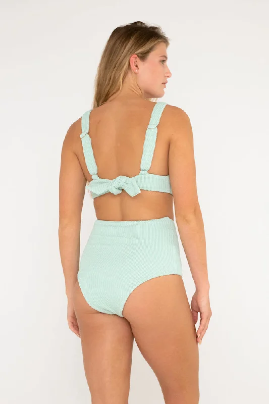 Dakota Bottom // Mint (wavy ribbed)