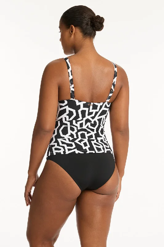 Deco Cross Front Tankini