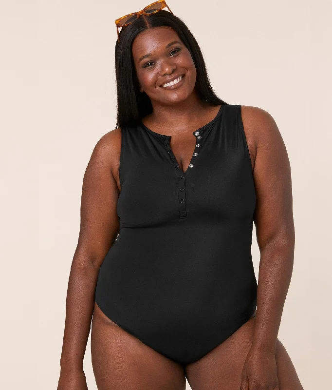 The Malibu One Piece - Flat - Black - Classic