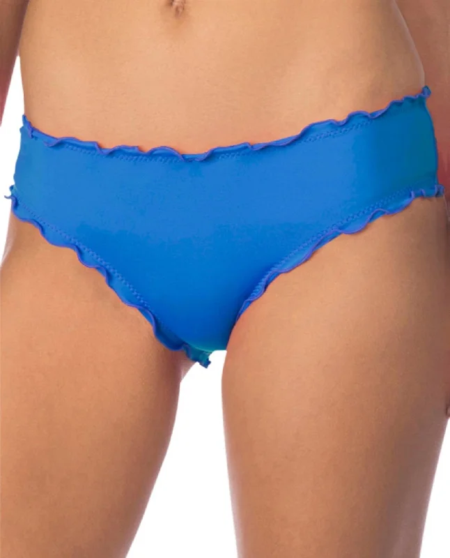 Cheeky Bikini Bottom In Frill Of It Periwinkle