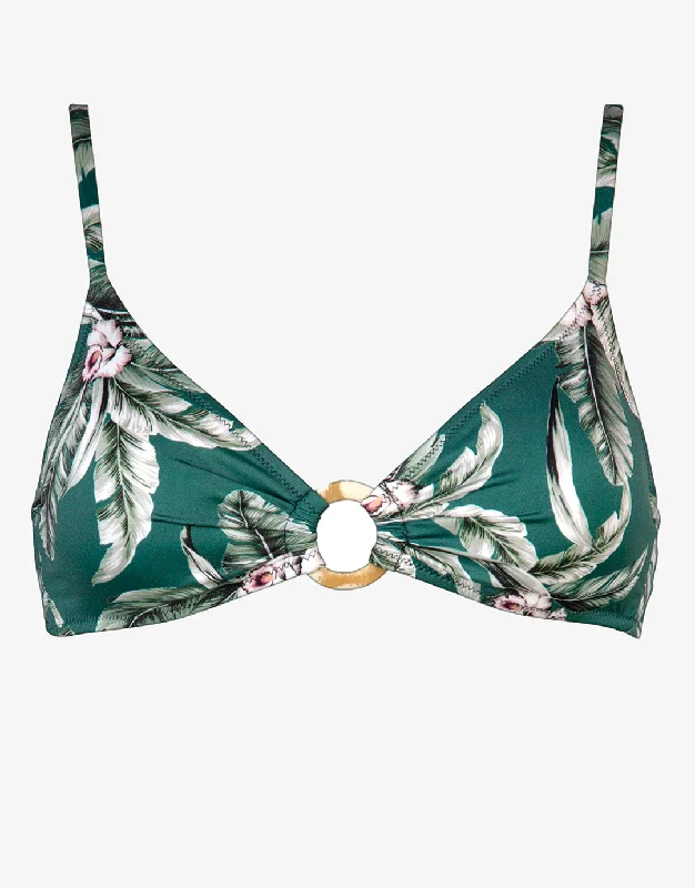 Fantasy Resort Ring Bralette Bikini Top - Jungle Boogie