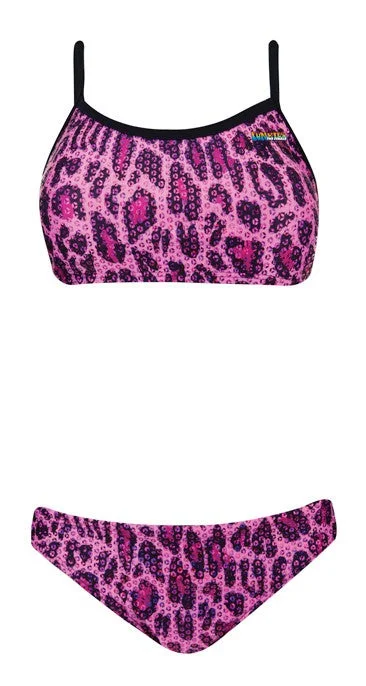 FINALS Funnies Pink Leopard 2PC Bikini Swimsuit