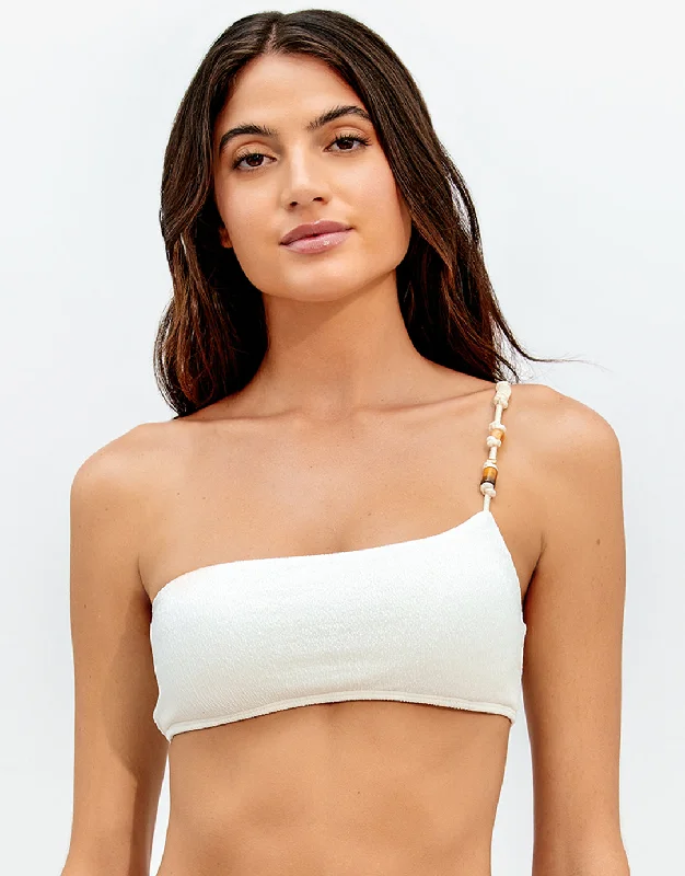 Firenze Ana Flora Bikini Top - Off White