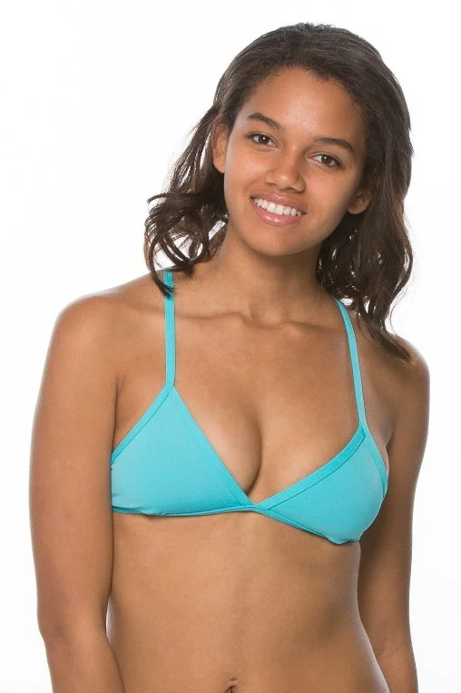 JOLYN Triangle Bikini Top - Hawaii Blue