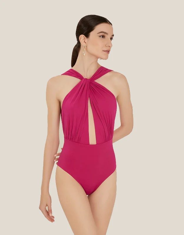 High Loop One Piece Carmine