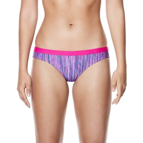 NIKE SWIM Women's Rush Heather Performance Sport Bikini Bottom