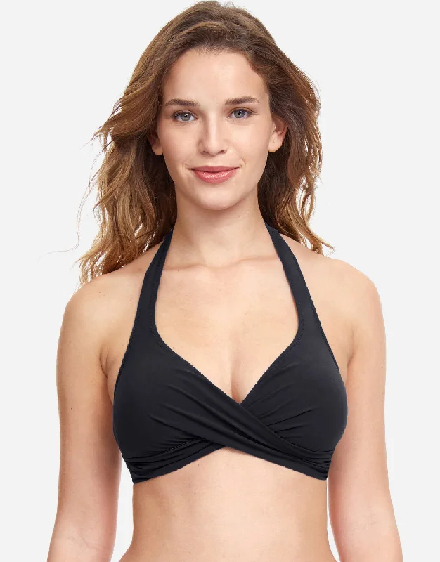 Profile Tutti Frutti Halter Bikini Top - Black