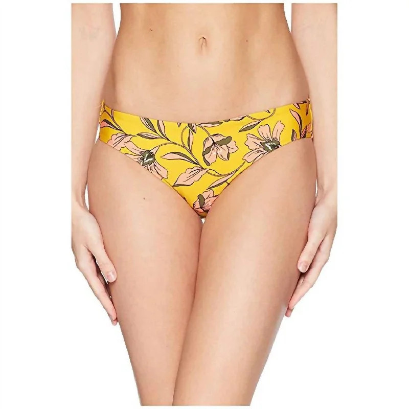 Retro Bikini Bottom In Golden Girlie