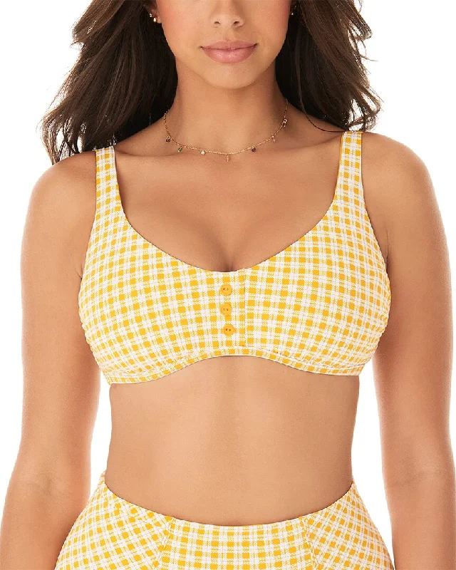 Skinny Dippers Mac & Cheese Good Vibes Bikini Top