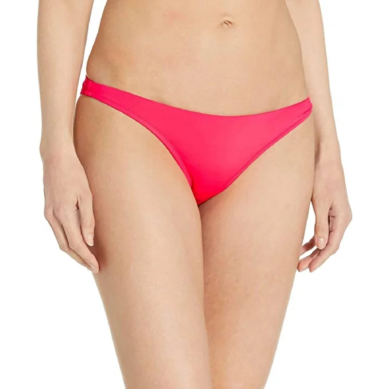 Solid St. Lucia Bikini Bottom In Candy