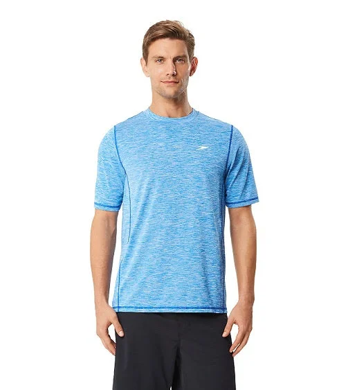 Speedo Men's Space Dye Short Sleeve Swim Top