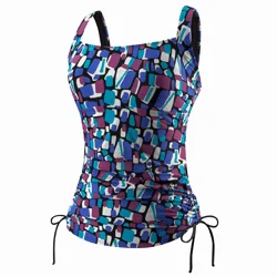 SPEEDO Printed Side Shirred Tankini