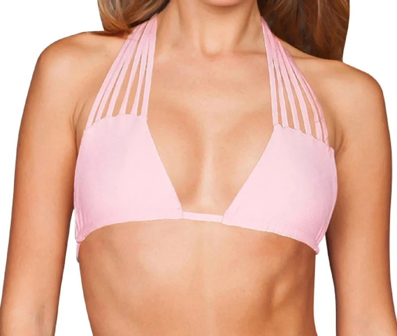 Strappy Natasha Bikini Top In Sfs Orchid