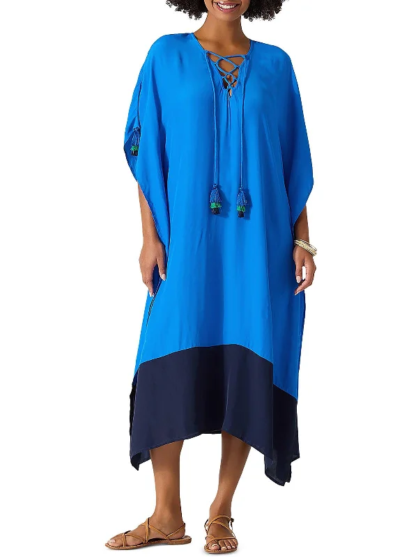 Womens Tassel Long Cover-Up