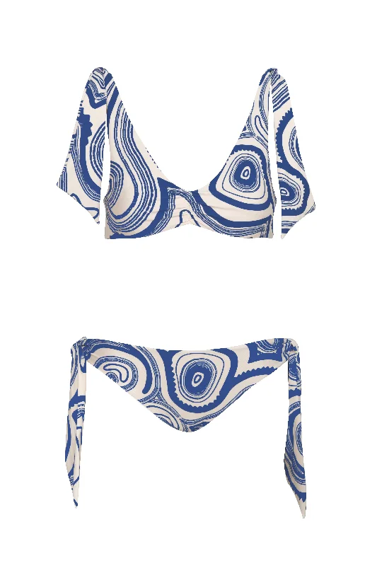 Juana Blue Pavoni Top & Juani Blue Pavoni Bottom