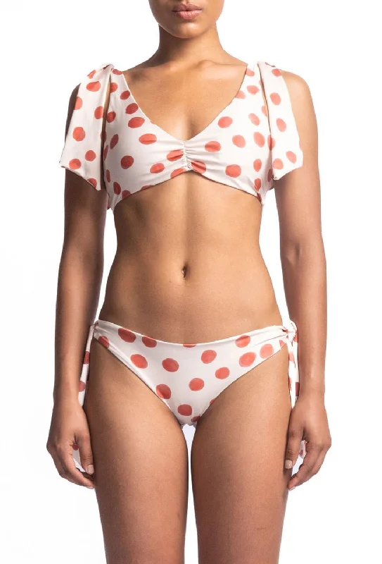 Juana Coral Dots Top & Juani Coral Dots Bottom